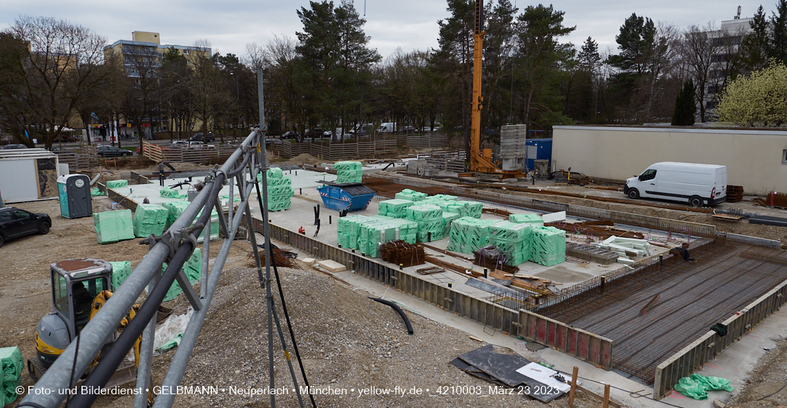 23.03.2023 - Baustelle am Haus für Kinder in Neuperlach